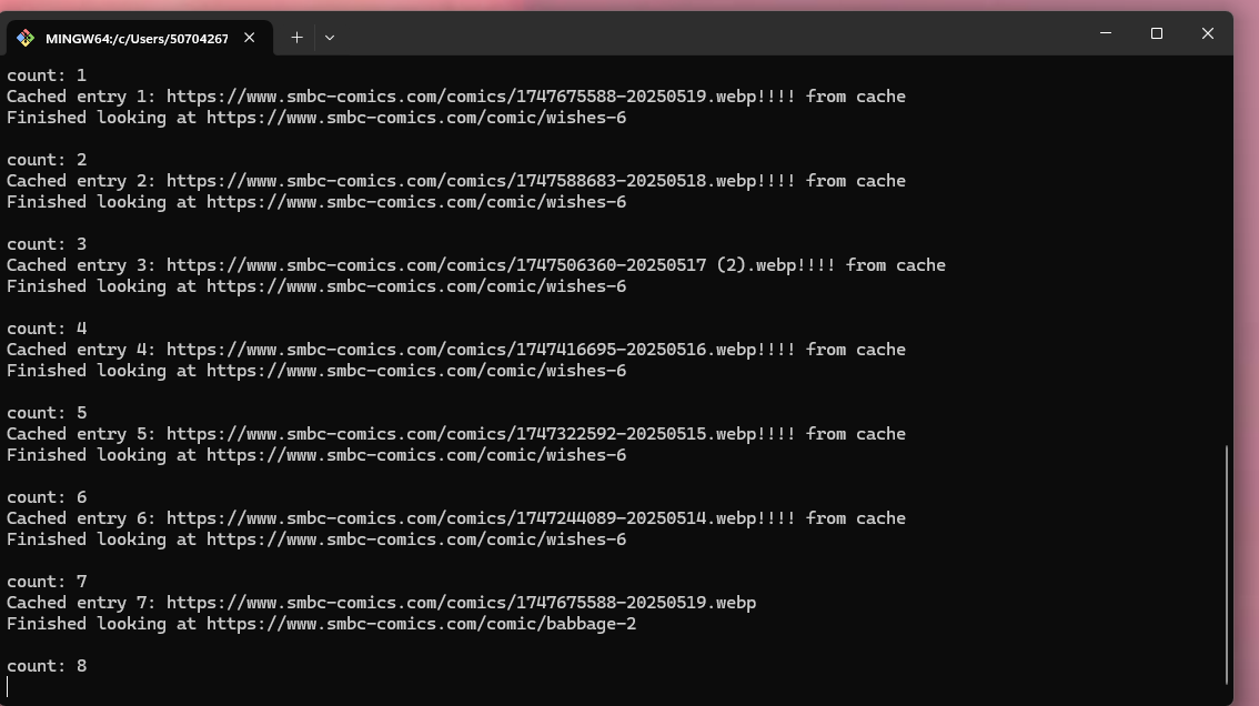 Web Scraping Comics with Rust: A Cache-Based Solution